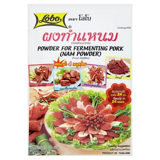 โลโบ ผงทำแหนม 70 กรัม
LOBO NAM POWDER