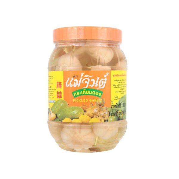 แม่จินต์ กระเทียมโทนดอง 870 ก.
MAE JIN Pickled Garlic Bulbs