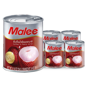 มาลี ลิ้นจี่ในน้ำเชื่อม 8.25 ออนซ์ แพ็ค 6 
MALEE Lychee in Heavy Syrup