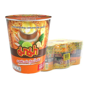 มาม่า คัพ บะหมี่กึ่งสำเร็จรูป รสต้มยำกุ้งน้ำข้น 60 ก. แพ็ค 6 
MAMA Cup Instant Noodles Shrimp Creamy Tom Yum