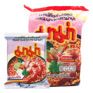 มาม่า บะหมี่กึ่งสำเร็จรูป รสต้มยำกุ้ง 55 ก. แพ็ค 10  
MAMA Instant Noodles Tom Yum Kung