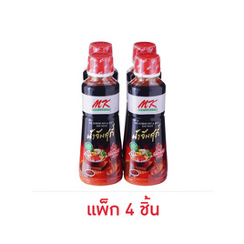 เอ็มเค น้ำจิ้มสุกี้ สูตรเผ็ดร้อนจัดจ้าน 350 กรัม แพ็ค 4  
MK Suki Sauce Hot and Spicy Formula