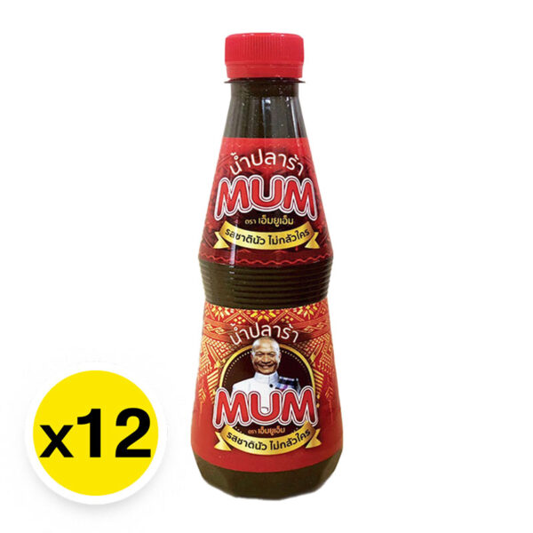 หม่ำแซ่บ น้ำปลาร้าปรุงรส 350 กรัม x12 
MUM Seasoned fish sauce