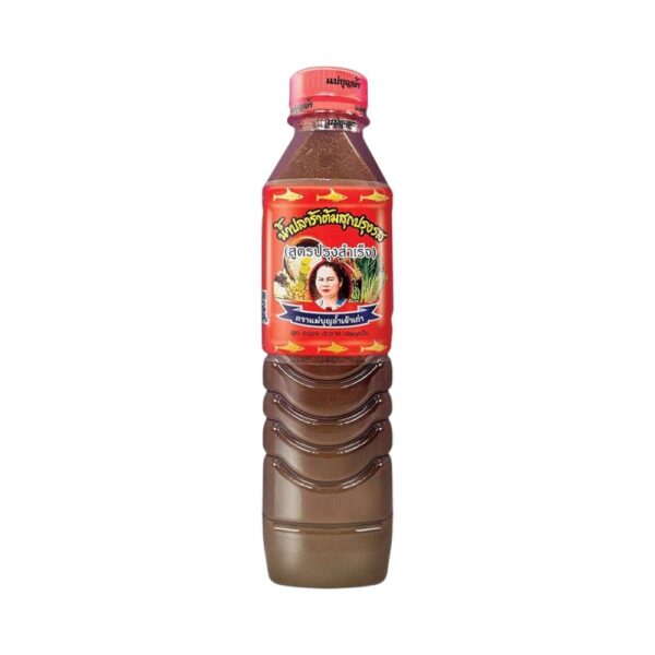 แม่บุญล้ำ น้ำปลาร้าต้มสุกปรุงรส สูตรปรุงสำเร็จ 400 มิลลิลิตร 
MAEBOONLAM ready-to-use boiled fish sauce ( ready-to-use recipe )