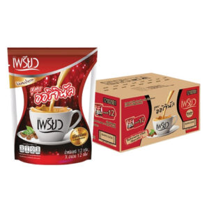 [ยกลัง 18 ห่อ] เพรียว คอฟฟี่ สูตรออริจินอล ซองแดง 18 ห่อ 216 ซอง PREAW Coffee - Original