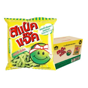 สแน็คแจ็ค ขนมถั่วลันเตาอบกรอบ 15 ก. x 72.ยกลัง 
SNACK JACK Green Pea Snack