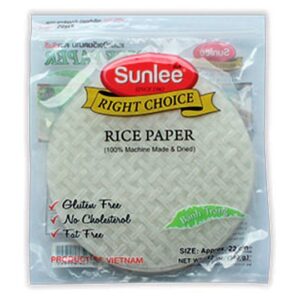 ซันลี แผ่นแป้งเวียดนามกลม22ซม 340ก.
SUNLEE RICE PAPER ROUND