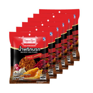 ตราไทยเดิม น้ำพริกนรก 22 ก. x 6  
THAIDERM Narok Chili Flake