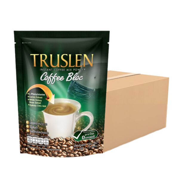 ทรูสเลน กาแฟ คอฟฟี่ บล็อค ยกลัง12 ถุง / 13 ก.x144 ซอง  
TRUSLEN Coffee Bloc