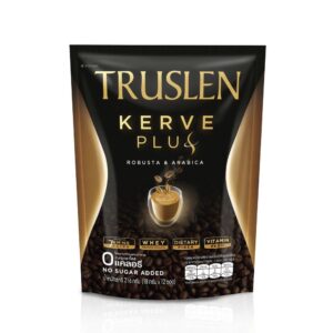 ทรูสเลน เคอร์ฟ พลัส กาแฟสำเร็จรูป 18 กรัม X 12 ซอง 
TRUSLEN KERVE PLUS COFFEE MIX