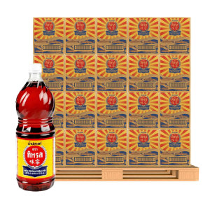 Tiparos Fish Sauce 1 pallet ทิพรส น้ำปลาแท้ ขวดเพ็ท 1.5 ล. 6 ขวด 40 ลัง (1 พาเลท)
TIPAROS Fish Sauce 1.5 L PET Bottle 6 bottles x 40 boxes (1 pallet)
