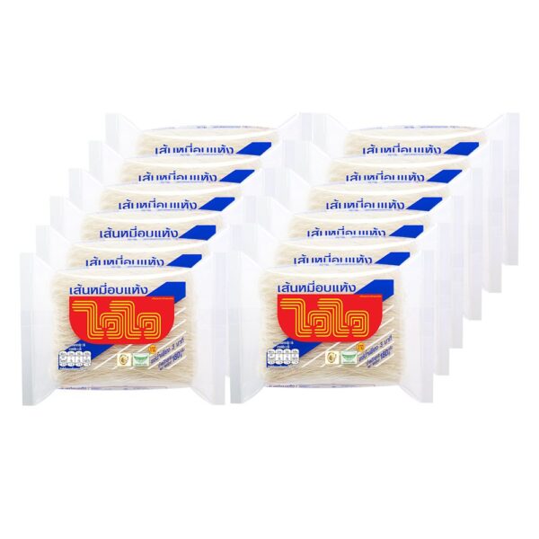 WAI WAI Dried rice vermicelli18012 ไวไว เส้นหมี่อบแห้ง 180 ก.แพ็ค 12
WAI WAI Dried rice vermicelli