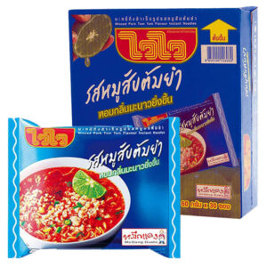 WAIWAI Instant Noodles Minced Pork Tom Yum ไวไว บะหมี่กึ่งสำเร็จรูป รสหมูสับต้มยำ 60 ก. x 30
WAIWAI Instant Noodles Minced Pork Tom Yum