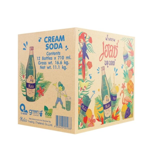 hales-blue-boy-cream-soda x12 เฮลซ์บลูบอย น้ำหวานเข้มข้น กลิ่นครีมโซดา 710 มล. x 12
HALES BLUE BOY SODA