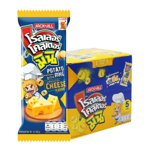 โรลเลอร์ โคสเตอร์ มินิ มันฝรั่งทอดกรอบ รสชีส 14 ก. x 12 
ROLLER COASTER Mini Extrude Cheese