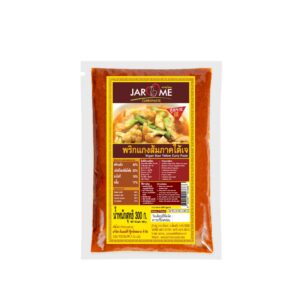 vegan yellow curry 300 g จะโหรม พริกแกงเจ แกงส้มใต้ แกงเหลือง 300 ก.
JAROME Vegan Sour Yellow Curry Paste