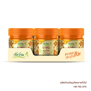 วังว่าน ยาดม สมุนไพร สีส้ม 8 ก. x 3  
WANGWAN Herbal Inhaler Orange